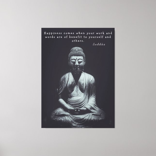 Buddha Qoute Canvastryck (Framsida)