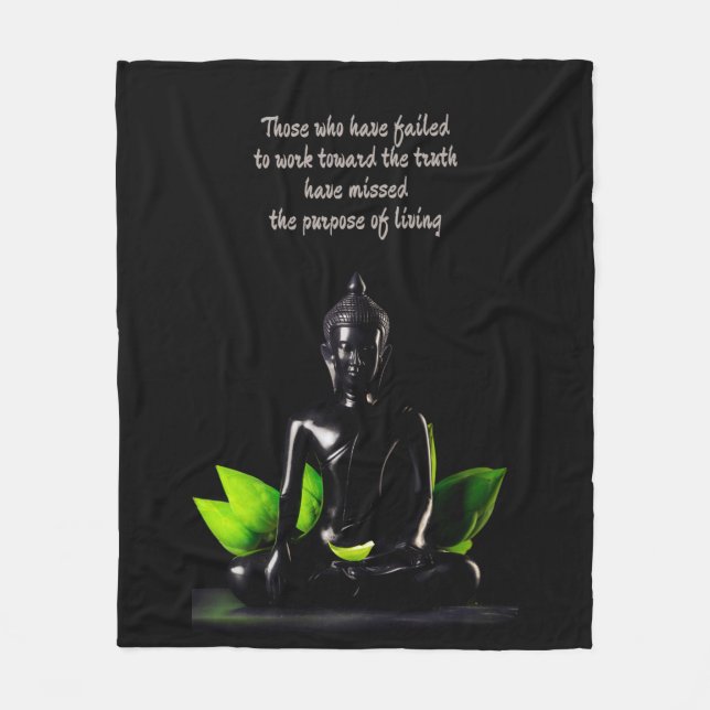 Buddha Quote 1 fleece filt (Framsidan)