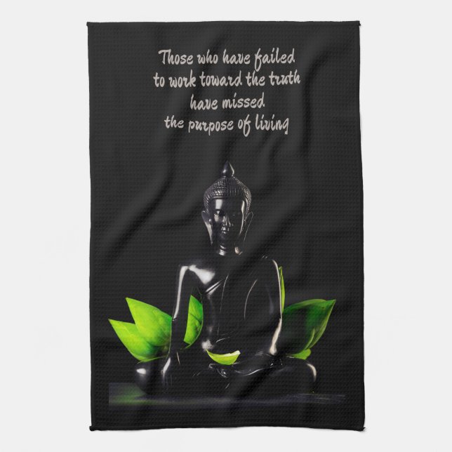 Buddha Quote 1 hand towel Kökshandduk (Vertikal)