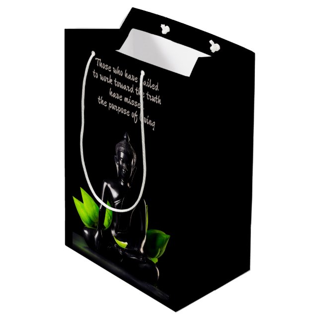Buddha Quote 1 presentsäck (Baksidan Vinklad)