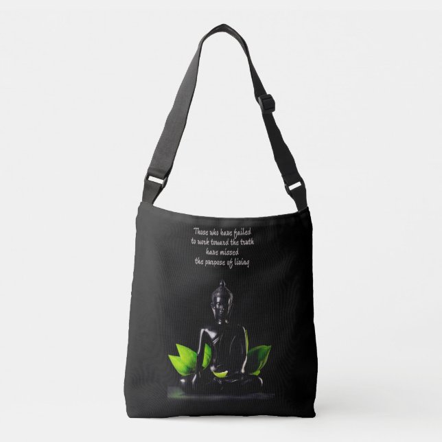 Buddha Quote 1 säckar Axelväska (Framsida)
