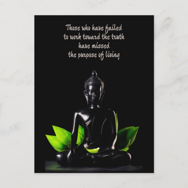 Buddha Quote 1-vykort Vykort (Framsida)