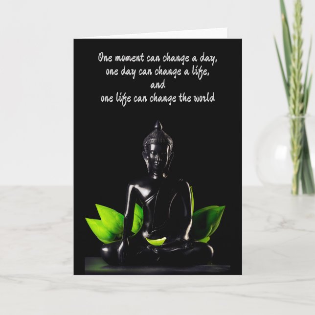 Buddha Quote 2-hälsningskort för anpassade Kort (Framsida)