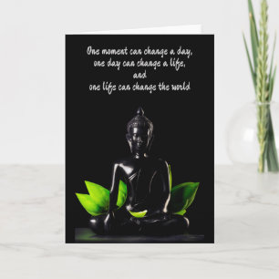 Buddha Quote 2-hälsningskort för anpassade Kort