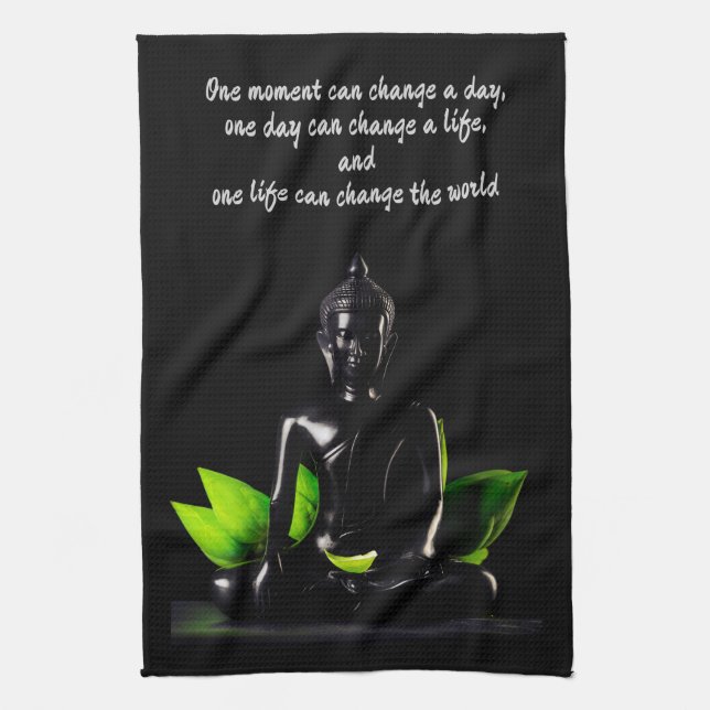Buddha Quote 2 hand towel Kökshandduk (Vertikal)