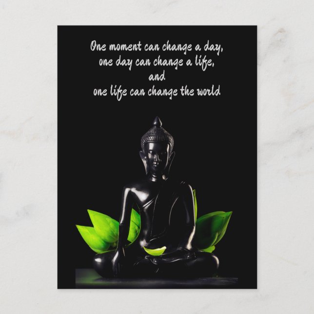 Buddha Quote 2-vykort Vykort (Framsida)