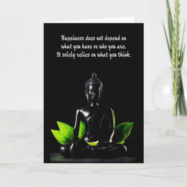 Buddha Quote 4-hälsningskort för anpassade Kort (Framsida)