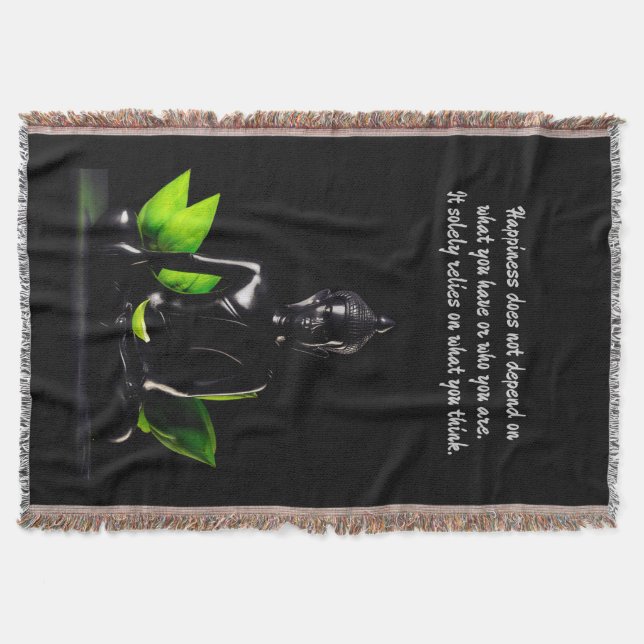 Buddha Quote 4-täckfilt Mysfilt (Framsidan)