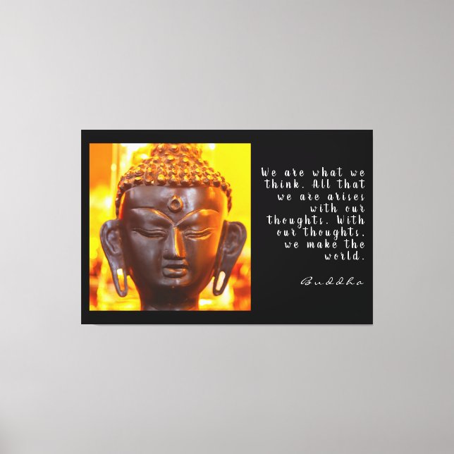 Buddha Quote Canvastryck (Framsida)