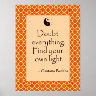 Buddha Quote Doubt Allt.... Poster