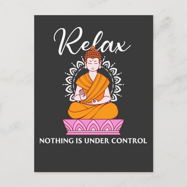 Buddha Quote india hindu shanti-buddhist Slappna a Vykort (Framsida)