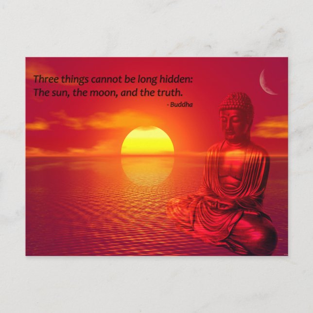Buddha Quote Inspirational Andlig Vykort (Framsida)