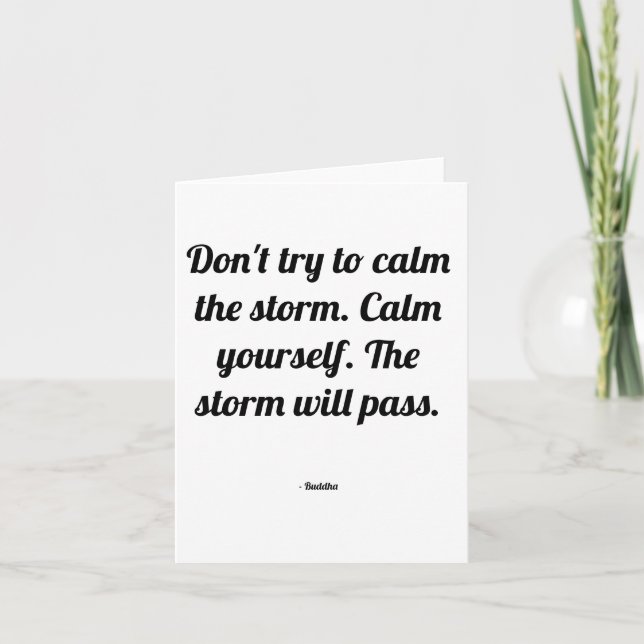 Buddha Quote Kort (Framsida)