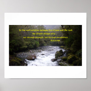 Buddha Quote om Persistance Poster