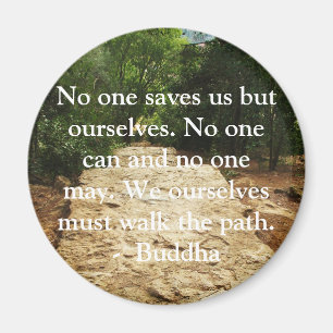 Buddha QUOTE om personlig räddning och val Magnet