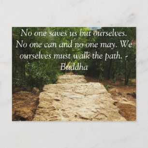 Buddha QUOTE om personlig räddning och val Vykort
