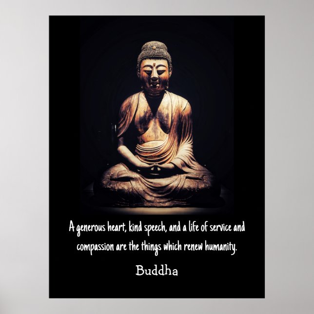 Buddha Quote Poster (Framsidan)