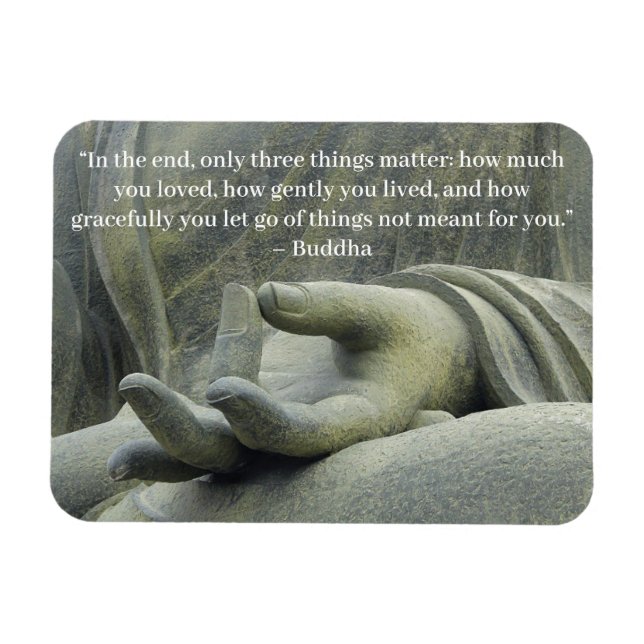 Buddha Quote Regler till Live by Reminder Magnet (Horisontell)