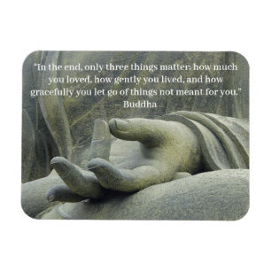 Buddha Quote Regler to Live by Reminder Magnet