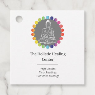 Buddha Rainbow Chakras Andlig Metaphysical Yoga Gåvor Etiketter