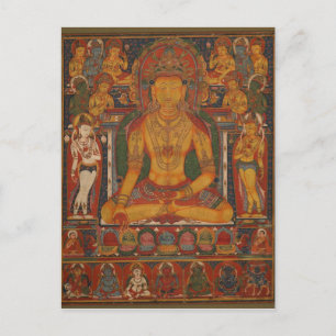 Buddha Ratnasambhava med Wealth Gudom Vykort