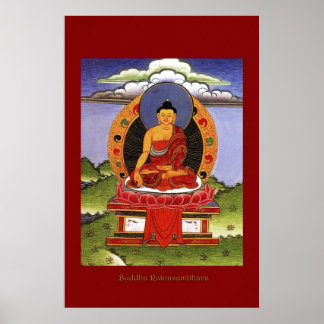 Buddha Ratnasambhava Religiösa Art Poster Series