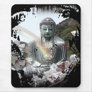 buddha regnbåge musmatta