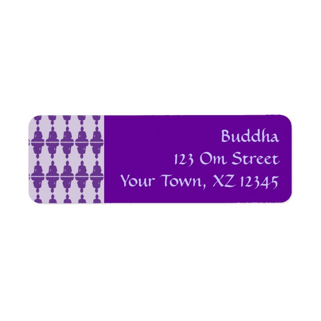 Buddha Returadress Etikett (Framsidan)