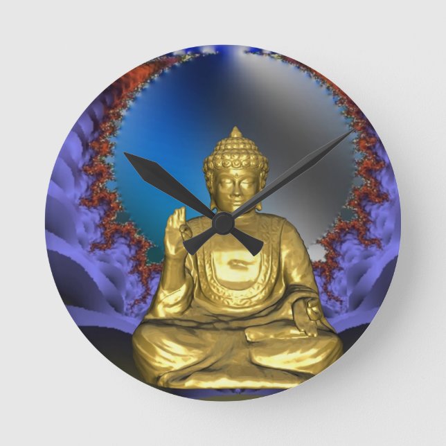 Buddha Rund Klocka (Framsida)