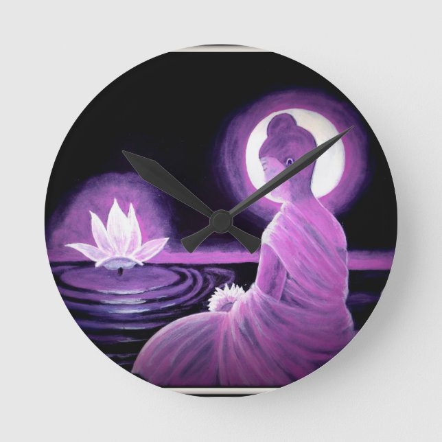 Buddha Rund Klocka (Framsida)