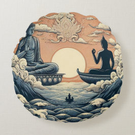 Buddha Rund Kudde