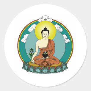 Buddha Runt Klistermärke