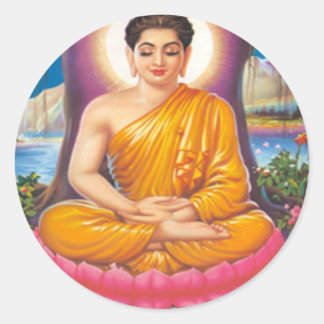 Buddha Runt Klistermärke