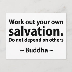 Buddha Salvation Quote Vykort