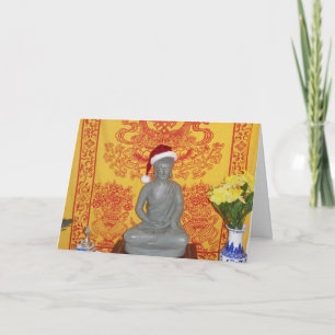 Buddha Santa helgdagkort Helgkort