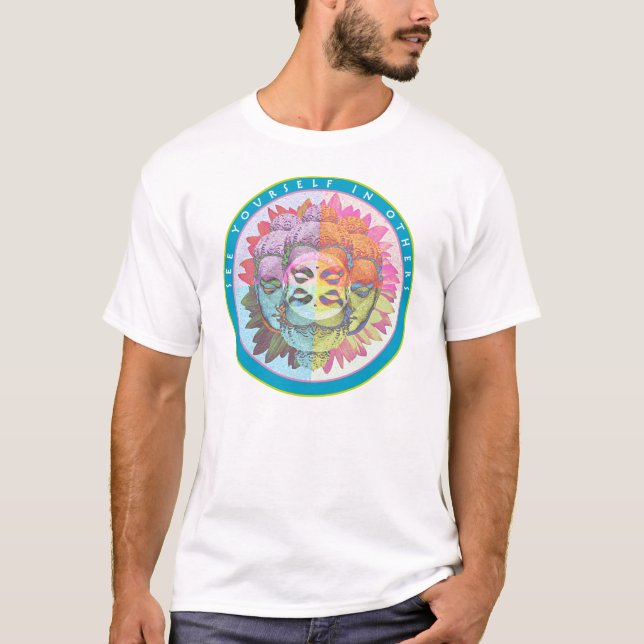 Buddha ser sig Yourself i andra T-tröja T-shirt (Framsida)