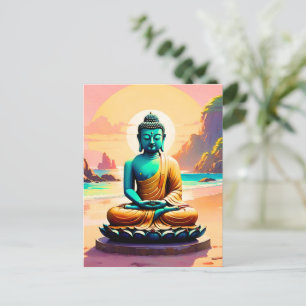 Buddha - Serene Shores of Enlightenment Helg Vykort