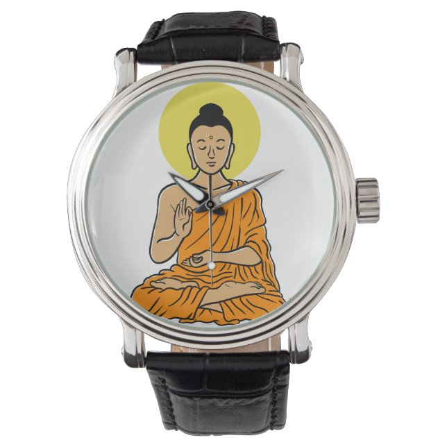Buddha serie Buddhism.net Armbandsur (Framsida)