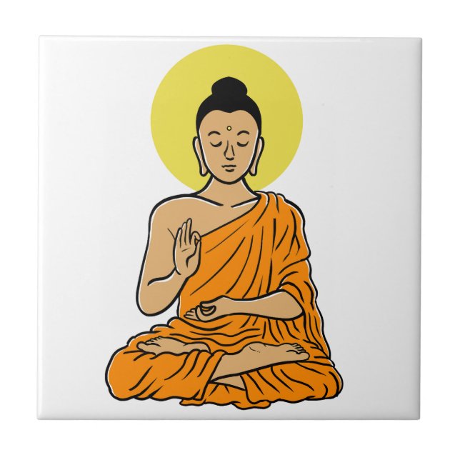 Buddha serie Buddhism.net Kakelplatta (Framsidan)