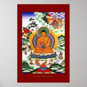 Buddha Shakyamuni 2 Religiösa Art Poster Series