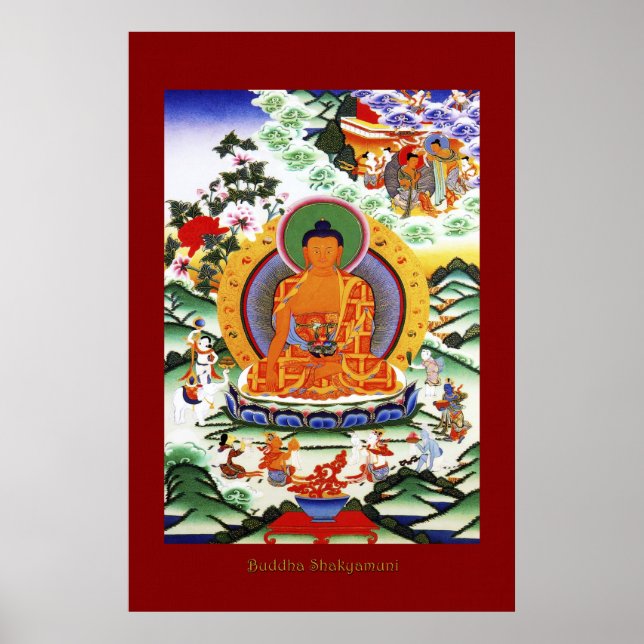 Buddha Shakyamuni 2 Religiösa Art Poster Series (Framsidan)