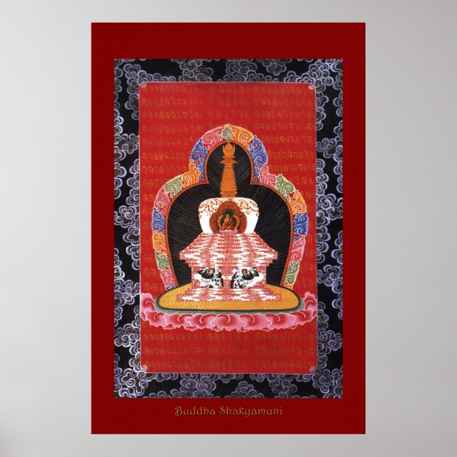 Buddha Shakyamuni 4 Religiösor Art Poster Series (Framsidan)