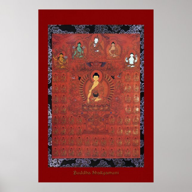 Buddha Shakyamuni 5-Religiösans Art Poster Series (Framsidan)