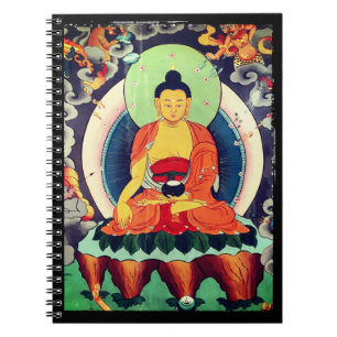 Buddha Shakyamuni-målning, Himalaya - Nepal Anteckningsbok