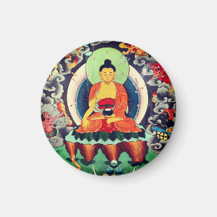 Buddha Shakyamuni-målning, Himalaya - Nepal Magnet