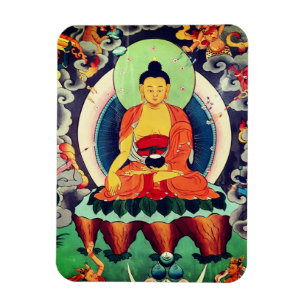 Buddha Shakyamuni-målning, Himalaya - Nepal Magnet