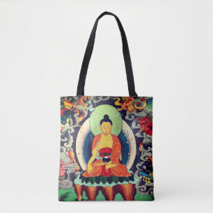 Buddha Shakyamuni-målning, Himalaya - Nepal Tygkasse