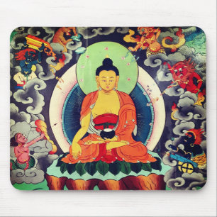Buddha Shakyamuni målning, Himalayas - Nepal Musmatta