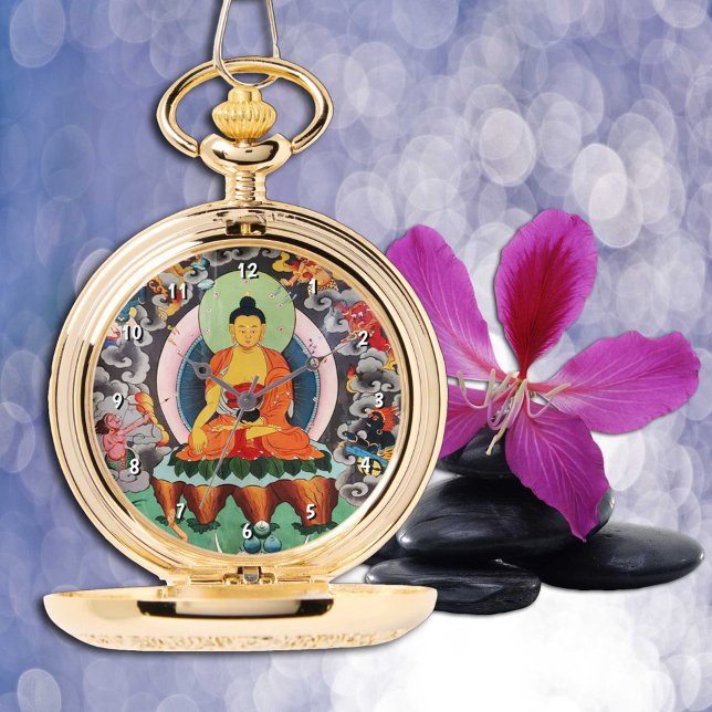 Buddha Shakyamuni, meditation, tibetansk buddhism Armbandsur (Skapare uppladdad)