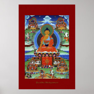 Buddha Shakyamuni Religiösa Art Poster Series